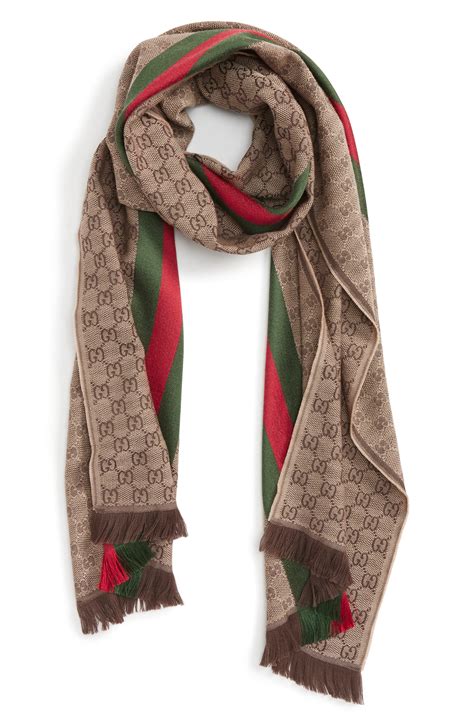 gucci ivory black scarf|gucci scarf buy online.